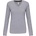 Kariban v-neck k382 / Дамска тениска с дълъг ръкав - оксфордско сиво m (20k38239802)