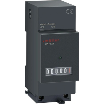 Müller BW 70.29 24V 50-60Hz počítadlo prevádzkových hodín Valčekové počítadlo