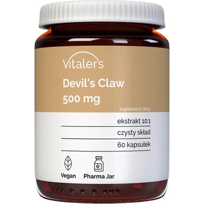 Vitaler's Кости и стави - Дяволски нокът (корен), 500 mg x 60 капсули (406705 (VIT-0670) VIT)