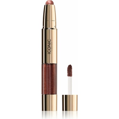 Iconic London Glaze Crayon trblietavé očné tiene Desert Rose 5,14 g