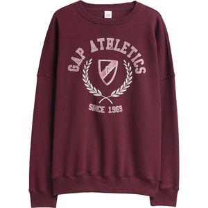 GAP V-logo oversized crew винен, розово xl (800457-01)