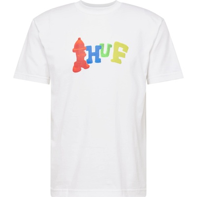 HUF Тениска 'Claytime' бяло, размер M