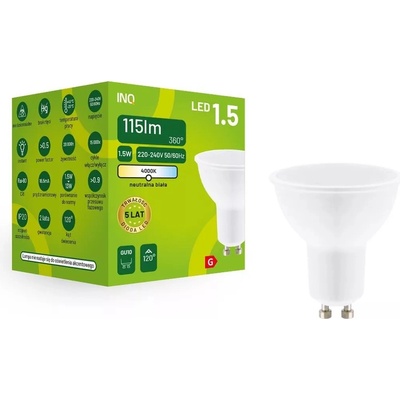 INQ LED žiarovka LED GU10/MR16 3 W Cold White