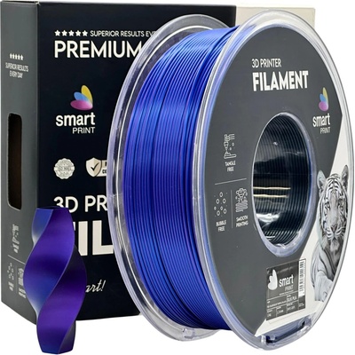Smart Print FG-S117-E1, 3D филамент, PLA Silk, Tri Color, Blue, Purple, Black, 1kg, 1, 75mm (FG-S117-E1)