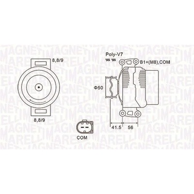 generátor MAGNETI MARELLI 063732108010
