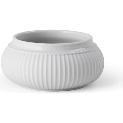 Svícen Curve Block Candle holder White 11 cm Lyngby Porcelaen