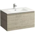 Laufen Pro S - Шкафче с умивалник, 80x50 см, 1 чекмедже, светъл дъб H8609634791041 (H8609634791041)