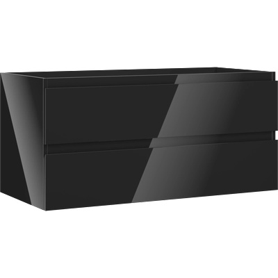 Mexen Orio шкаф за баня под умивалник 100 см, 2 чекмеджета, черен гланц (91A10-10047-2-BFF70)