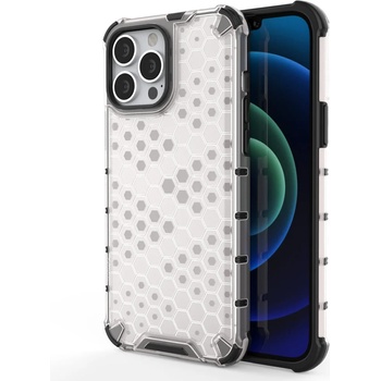 HQWear Удароустойчив кейс от ТРU материал Honeycomb за Apple iPhone 13 Pro, Прозрачен (KXG0020694)