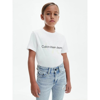 Calvin Klein Тениска детски Calvin Klein Jeans | Byal | Момичешки | 128