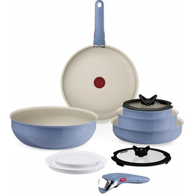 Tefal Ingenio Serenity sada 11 kusů nádobí na indukci Blue Salt