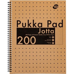 Pukka Pad Kraft Jotta Recycle А4 200 страници тетрадка с подредена спирала A15548081 (A15548081)