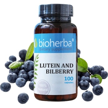 Image 1 of Bioherba Lutein and Bilberry [100 капсули]