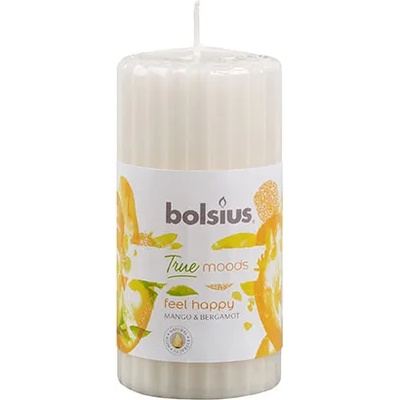 Bolsius Ароматна свещ цилиндър Bolsius, 120/58 мм, Feel Happy (1081014)
