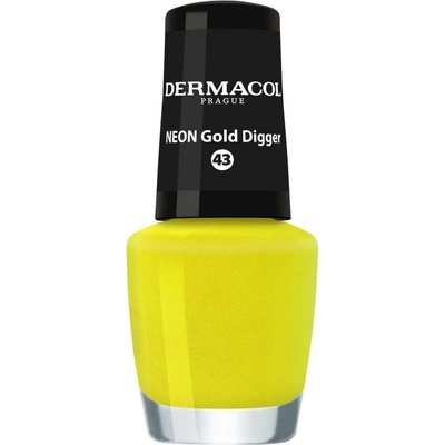 Dermacol Lak na nechty Neon Gold Digger 43 5 ml