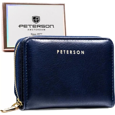 Peterson Dámská peněženka PTN 010-HF tmavě modrá v krabičce RFID