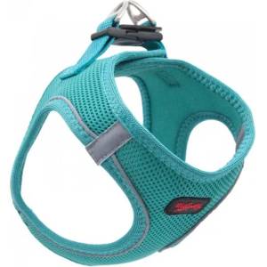 DUBEX air mesh harness - нагръдник за куче с мека мрежа и светлоотразителни елементи, обиколка врат 42-54 см, обиколка гърди 48-54 см, размер l - тюркоаз, Турция - 51737-vr09