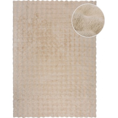 Flair Rugs Waffle Faux Fur Ivory Béžová
