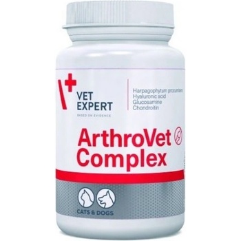VetExpert ArthroVet Complex - хранителна добавка за кучета и котки, при дисфункция на ставните хрущяли и ставите, 60 таблетки, Vet Expert - Полша