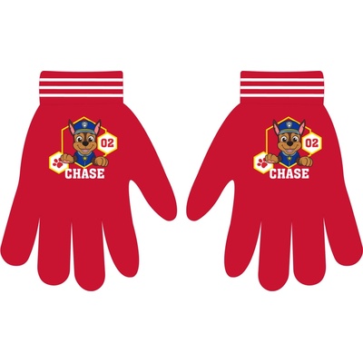 Paw Patrol Tlapková patrola Licencia Chlapčenské rukavice červená