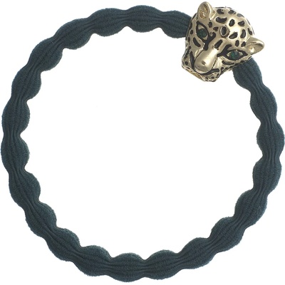 By Eloise London Gold Bling Jaguar Ластик за коса за жени цвят Bottle Green