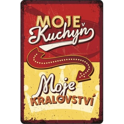Postershop Plechová ceduľa: Moje kuchyň Moje Pravidla - 20x30 cm