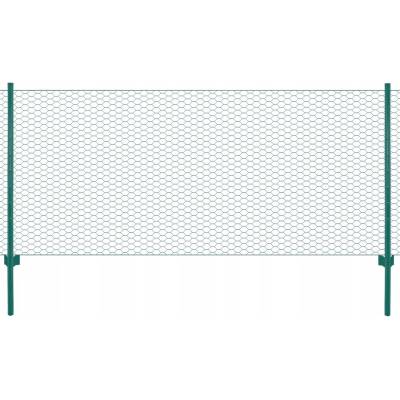 VidaXL Pletivo se sloupky, ocel, 25 x
