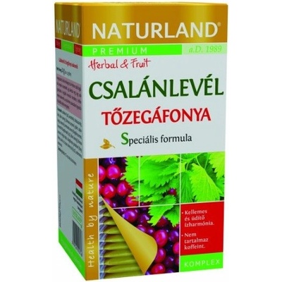 Naturland Porcovaný čaj kopřiva a brusinky 20 ks