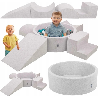 KiddyMoon PPZP-OK30D-115 suchý bazén + 200 míčků – Sleviste.cz