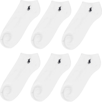 Ralph Lauren Чорапи POLO RALPH LAUREN Six Pack Classic Trainer Socks - White 002