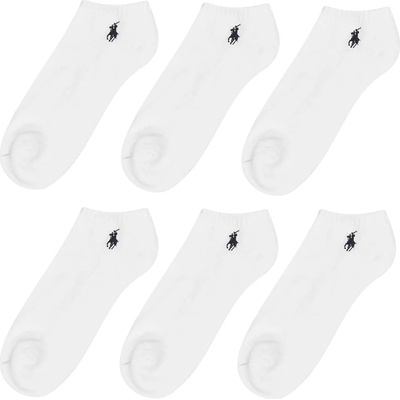 Ralph Lauren Чорапи POLO RALPH LAUREN Six Pack Classic Trainer Socks - White 002