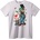 NOONEBRAND Тениска Татуиран Луиджи и Тоад Марио - 2XL, White