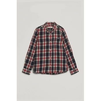 Gant Checked Flannel Bd Shirt Evening Blue