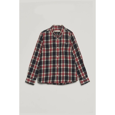 Gant Checked Flannel Bd Shirt Evening Blue