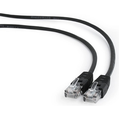 Gembird PP12-5M/BK patch RJ45, cat. 5e, UTP, 5m, čierný