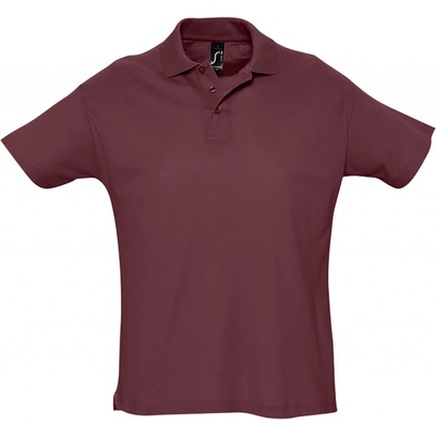 Soľs Summer Ii pánska polokošeľa burgundy