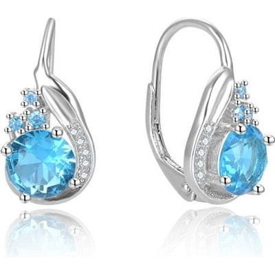 Beneto náušnice AGUC2681-L.BLUE