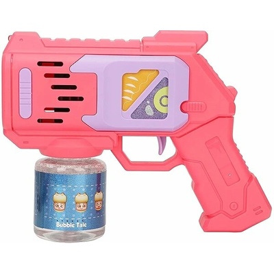 Toybit Automatická pistole na bubliny růžová s náplní