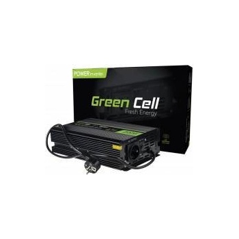 Green Cell inv07 Инвертор 12v → 230v 300w/600w (чиста синусоида)