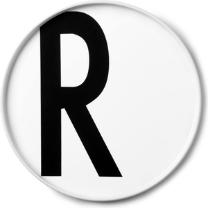 Design Letters Чиния aj буква r порцеланова (10201500r)