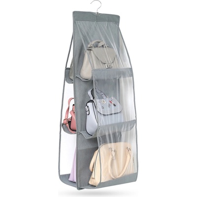 Vitto 7679 Závěsný organizér 82x34 cm, 6 přihrádek, šedá