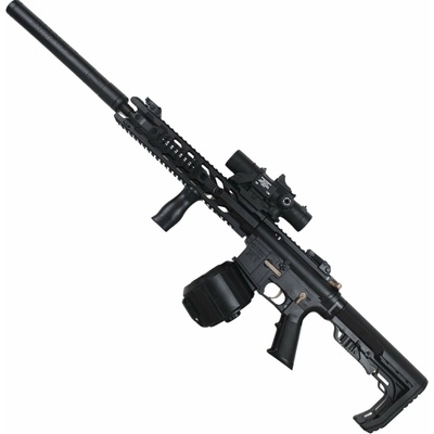 M416 TACTICAL - Černý Blaster na Gelové kuličky