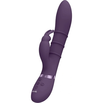 Vive Sora Up & Down Stimulating Rings Vibrating G-Spot Rabbit Purple