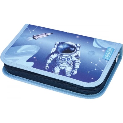 Herlitz Ученически несесер с 31 части, 2 крила, Cosmic Explorer - Herlitz