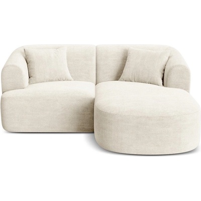 Cosmopolitan Design Бежов ъглов диван от рипсено кадифе (десен ъгъл) Campi - Cosmopolitan Design (COS_RC_S_266_F1_CAMPI2)