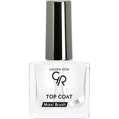 Golden Rose Quick Dry Top Coat rýchloschnúci krycí lak na nechty 10 ml