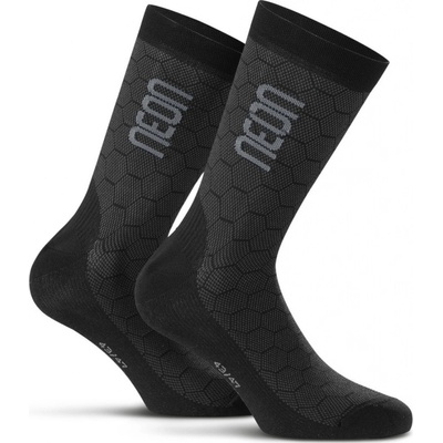 Neon ponožky NEON 3D Black Grey