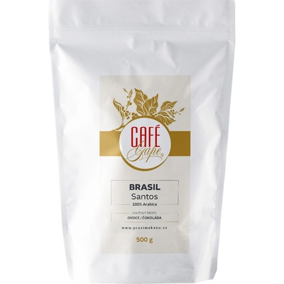 Café Gape Brasil Santos mletá mocca konvička středně hrubé mletí 0,5 kg