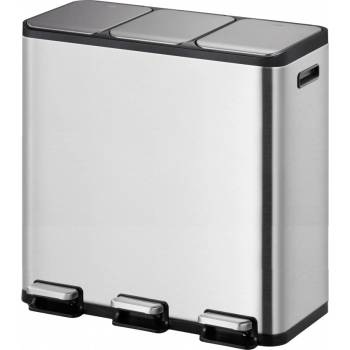 EKO-Europe EKO Кош за разделно събиране, с 3 педала ECOCASA- 3х15 л. - мат (EKO 912945 - Matt s/s)