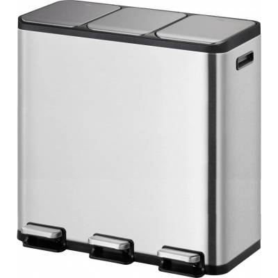 EKO-Europe EKO Кош за разделно събиране, с 3 педала ECOCASA- 3х15 л. - мат (EKO 912945 - Matt s/s)